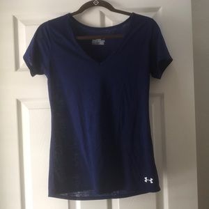 Dark royal UA heat gear shirt